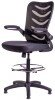 Chilli Merlin Draughtsman Chair - Black