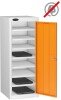 Probe LapBox Low 8 Compartment Locker - 1000 x 380 x 460mm - Orange (RAL 2003)