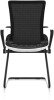 Comfort Lii Cantilever Guest Chair Black Frame & Base, Black Mesh