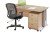 Dynamic Rectangular Desk 1400 x 800mm with 3 Drawer Mobile Pedestal & Mave Chair