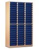 Monarch 60 Shallow Tray Storage Cupboard - Blue