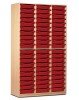 Monarch 60 Shallow Tray Storage Cupboard - Red