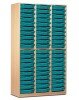 Monarch 60 Shallow Tray Storage Cupboard - Turquoise