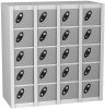 Probe MiniBox 20 Door Stackable Lockers - 940 x 900 x 380mm - Silver (RAL 9006)
