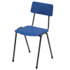 Reinspire MX24 Stacking Chair with Flint Grey Frame - Seat Height 460mm