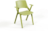 KI Myke 4 Leg Side Chair - Arm Set - Grass Green