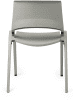 KI Myke 4 Leg Side Chair - Warm Grey