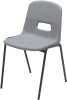 Reinspire GH20 Stacking Chair with Silver Frame - Seat Height 260mm - Grey
