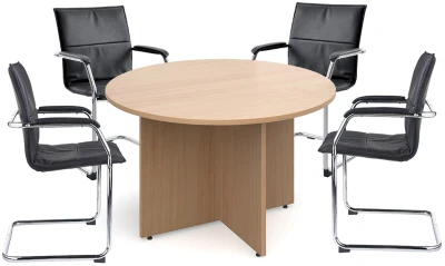 Dams 1200mm Round Meeting Table & 4 Chairs