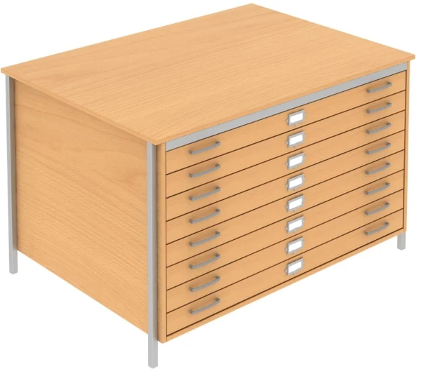 Elite Norton A0 Plan 6 Drawer Chest - Beech