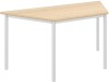 Elite Trapezoidal Training Table with Circular Legs - 1400 x 690 x 740mm