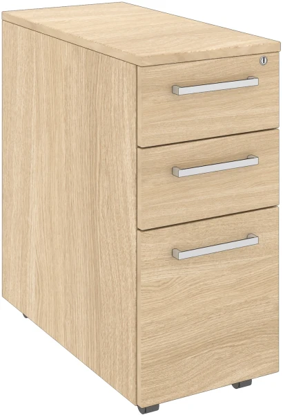 Elite 3 Drawer Narrow Mobile Pedestal - System Drawer 298 x 600mm