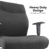 Dams Porter Bariatric Operator Chair with Black Fabric Seat & Back