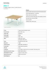 Alto 1 Bench Specification