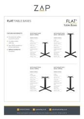 ZAP Product Sheet FLAT Table Bases 1