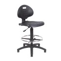 Dams Prema 300 Polyurethane Industrial Draughtsmans Chair with Contoured Back