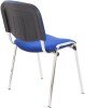 TC Club Chrome Frame Fabric Chair - Royal Blue