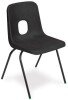 Hille E-Series Stacking Chair - Seat Height 270mm - Black