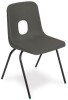 Hille E-Series Stacking Chair - Seat Height 320mm - Grey