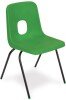 Hille E-Series Stacking Chair - Seat Height 380mm - Green