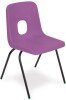 Hille E-Series Stacking Chair - Seat Height 270mm - Purple