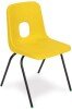 Hille E-Series Stacking Chair - Seat Height 270mm - Yellow