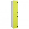 Probe Shockbox Two Tier Overlay Door Locker 1780 x 305 x 470mm - Lime Yellow