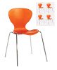 Dams Sienna - Classroom Chair (Pack of 4) - Orange