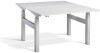 Lavoro Duo Height Adjustable Desk - 1600 x 700mm - Grey