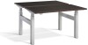 Lavoro Duo Height Adjustable Desk - 1400 x 700mm - Wenge