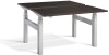 Lavoro Duo Height Adjustable Desk - 1600 x 700mm - Wenge