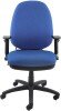 Dams Sofia Operators Chair with Adjustable Arms - Blue