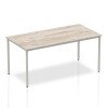 Dynamic Impulse Box Leg Straight Table 1600 x 800mm - Grey Oak