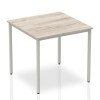Dynamic Impulse Box Leg Straight Table 800 x 800mm - Grey Oak