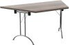 TC One Union Folding Trapezoidal Top Table - 1600 x 800mm - Grey Oak