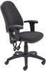 TC Calypso 2 Operator Chair with Adjustable Arms - Charcoal