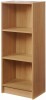 Essentials Medium Narrow Bookcase - Oak