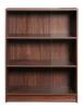 Essentials Low Wide Bookcase - Walnut