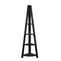 Riva Corner Ladder Bookcase - Black