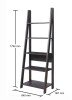 Riva Ladder Bookcase - Black