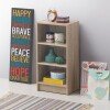 Essentials Small Narrow Bookcase - Light Oak