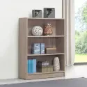 Essentials Low Wide Bookcase - Light Oak