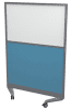 TC Mobile Floor Standing Half Glazed Screen - 800 x 1800mm