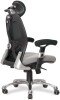 Nautilus Ergo Luxury Mesh 24 Hour Executive Chair - Black with Grey Seat
