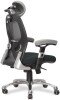 Nautilus Ergo Luxury Mesh 24 Hour Executive Chair - Grey with Black Seat