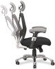 Nautilus Ergo Luxury Mesh 24 Hour Executive Chair - Grey with Black Seat