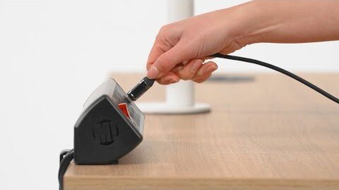 Compact desktop power and charge
