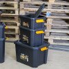 Tool-Lab Heavy Duty Polypropylene Storage Box with Clip on Lid - 18 Lt