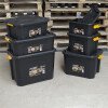 Tool-Lab Heavy Duty Polypropylene Storage Box with Clip on Lid - 60 Lt