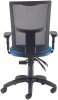 TC Calypso II Mesh Chair With Adjustable Arms - Royal Blue